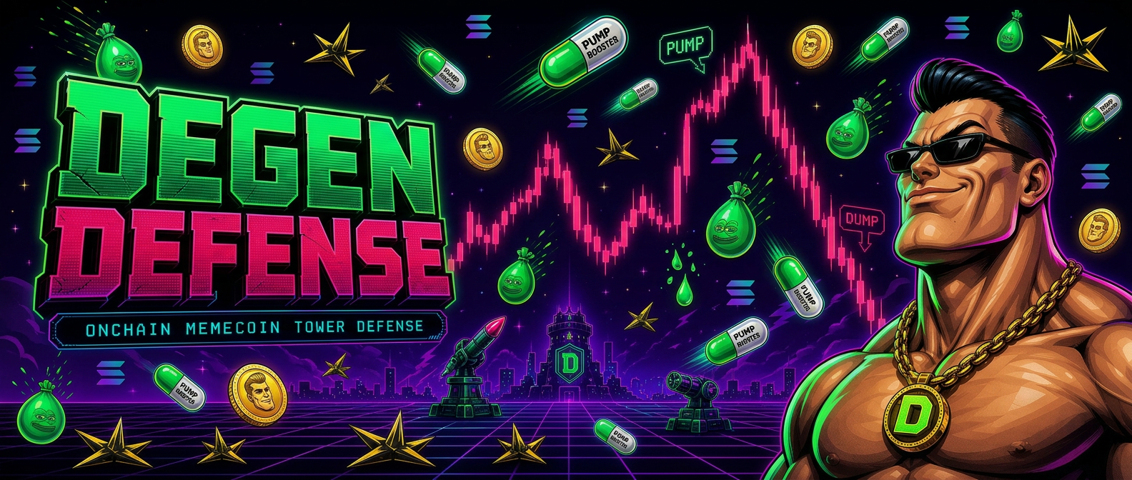 Degen Defense — onchain memecoin tower defense